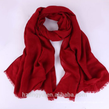 Fashion plain Top selling women hijab muslim viscose scarf rayon shawl